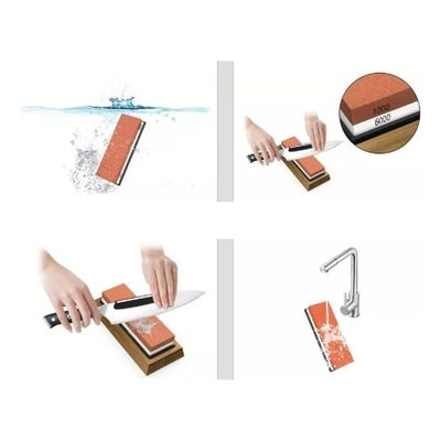 Imagen 2 del producto Juego Piedra Afiladora Cuchillos Cocina 400/1000/3000/8000