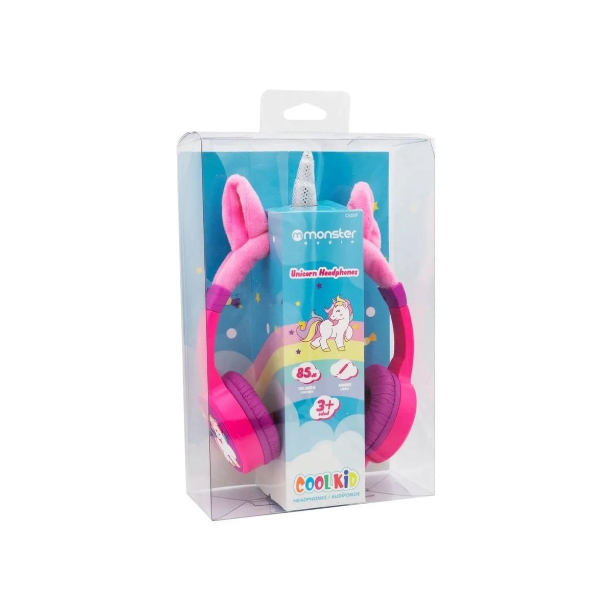 MONSTER - Audífonos Unicornio Rosado Alámbrico Monster - SC