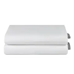 3ANGELI - Set 2 Fundas Almohada 50x70 Blanca Soft Touch
