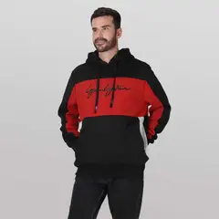 GANGSTER - Poleron Hoodie Rim Negro
