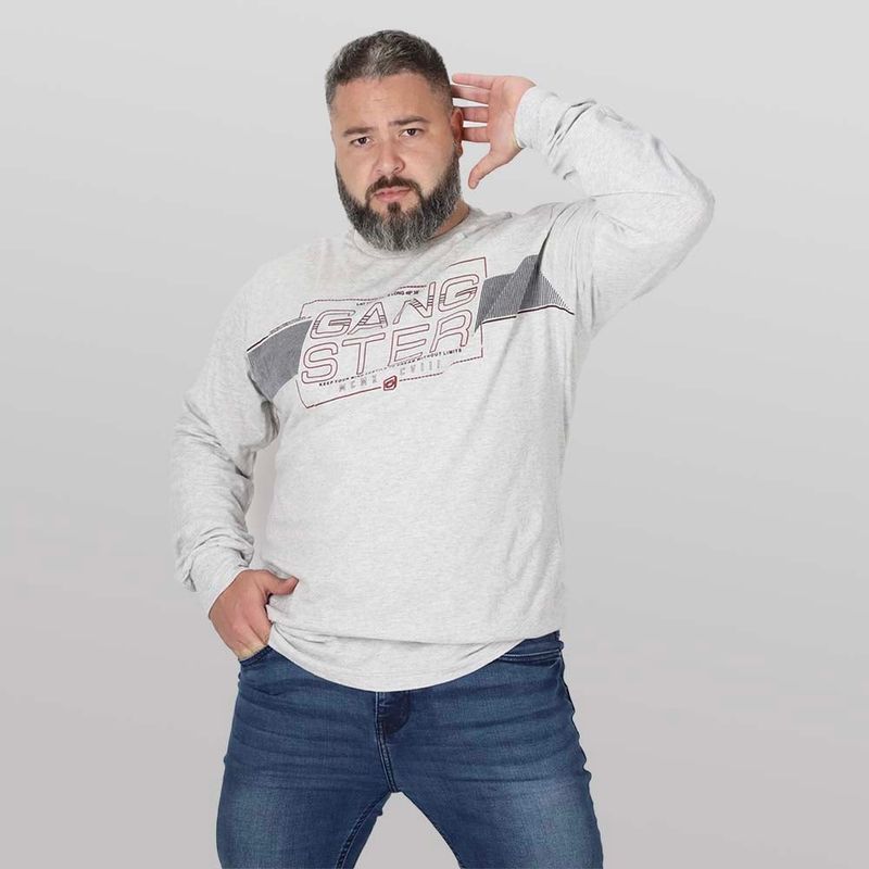GANGSTER - Plus Polera Manga Larga Head Arena Gangster.-
