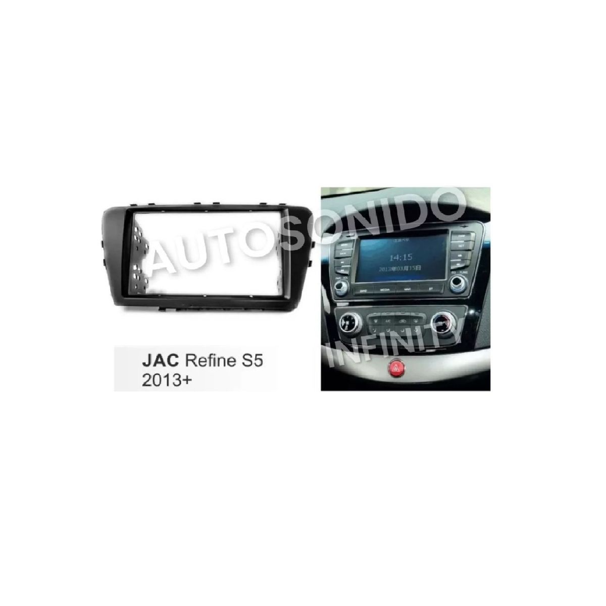 JAC - Bisel Adaptador De Radio Jac S5 Refine 7 Pulgadas