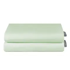 3ANGELI - Set 2 Fundas Almohada 50x70 Menta Soft Touch