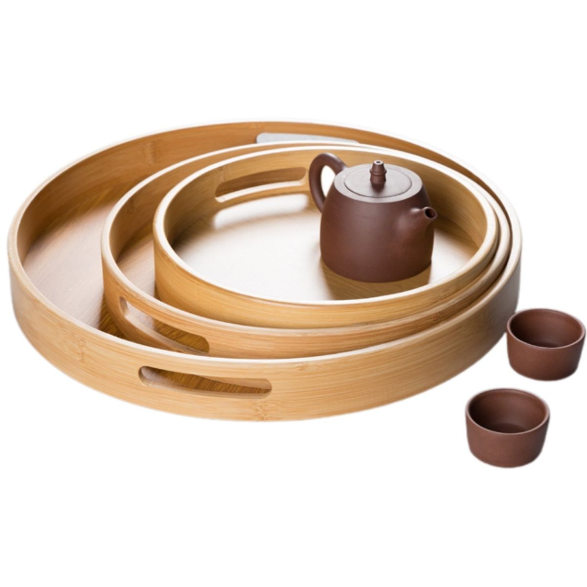 HOMESTAR - Set de Bandeja Desayuno Madera de Bambú