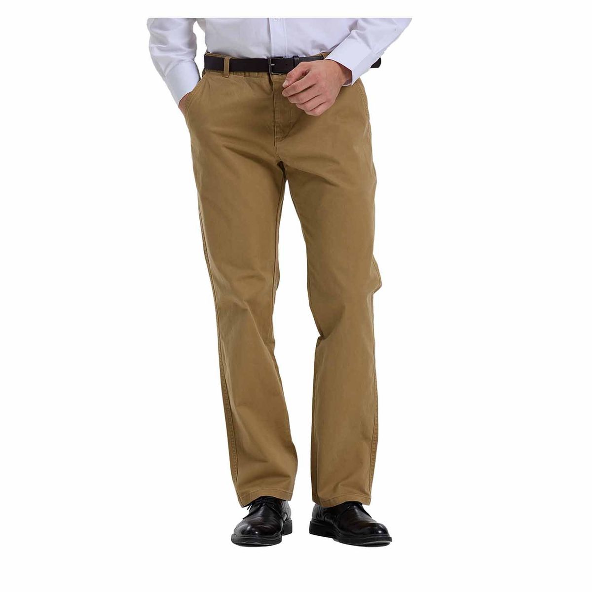FASHION'S PARK - Pantalón Hombre Modelo Chino Cinturón Camel Fashion's Park