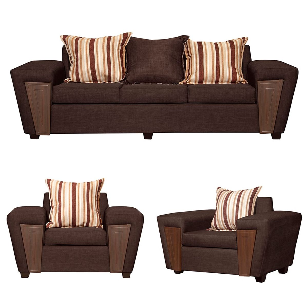 RUZAM MOBEL - LIVING 3-1-1 CRETA CAFE LINO