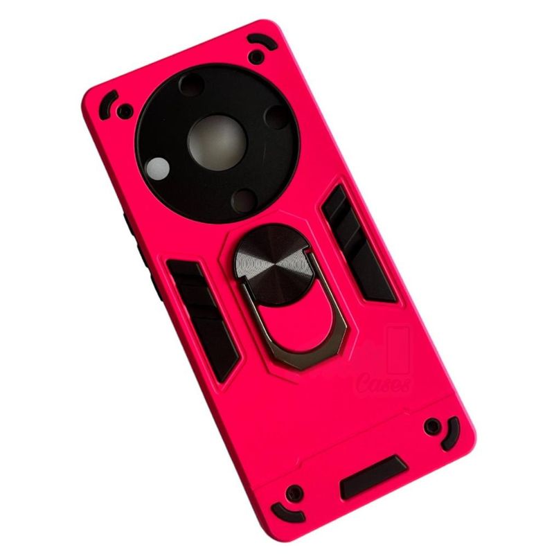 GENERICO - Carcasa Para Honor Magic5 Lite Anti Golpes Anillo Fucsia
