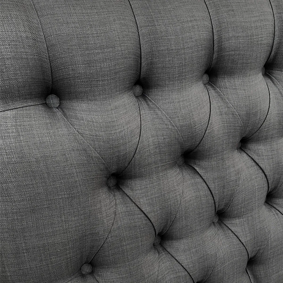 ESPACIO HOGAR - Respaldo de Cama Capitoné Premium Lino Beige - King