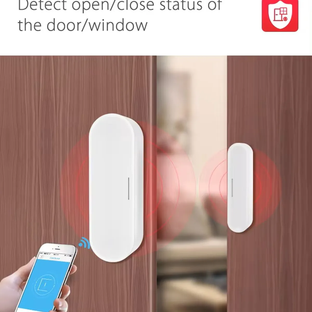 GENERICO - Sensor de Puerta Ventana Wifi con cable USB