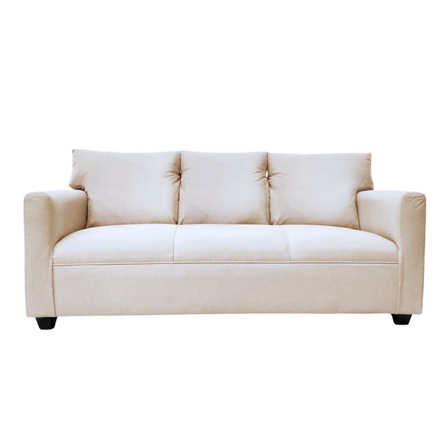 GENERICO - SOFA IMPERIO 3 CUERPOS CHENILLE CREMA