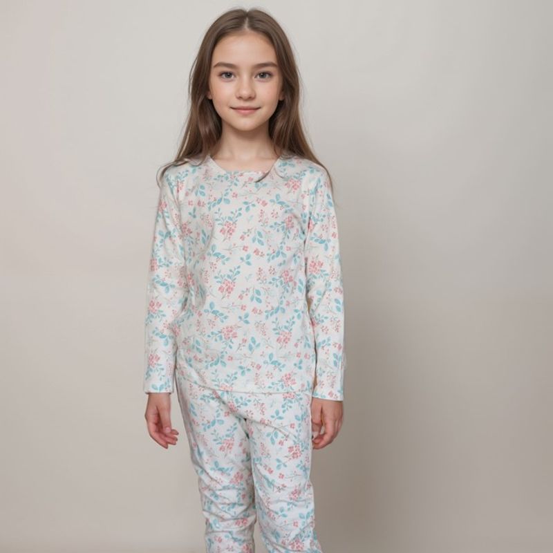 SIMPLY B - Pijama flores acuarela niña