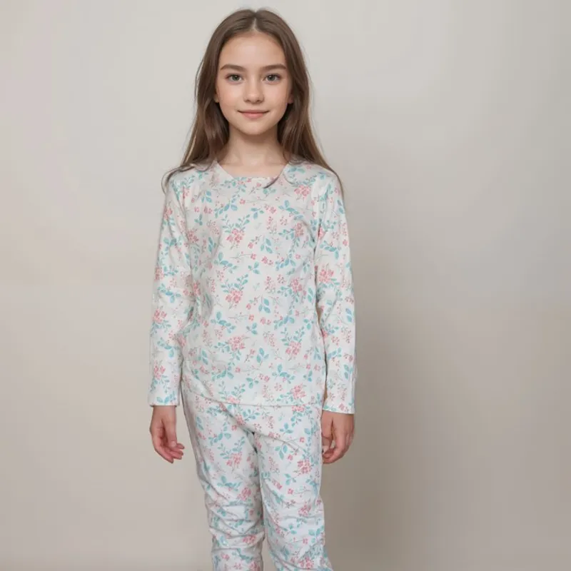 SIMPLY B - Pijama flores acuarela niña