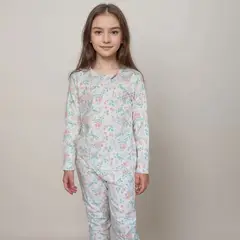 SIMPLY B - Pijama flores acuarela niña