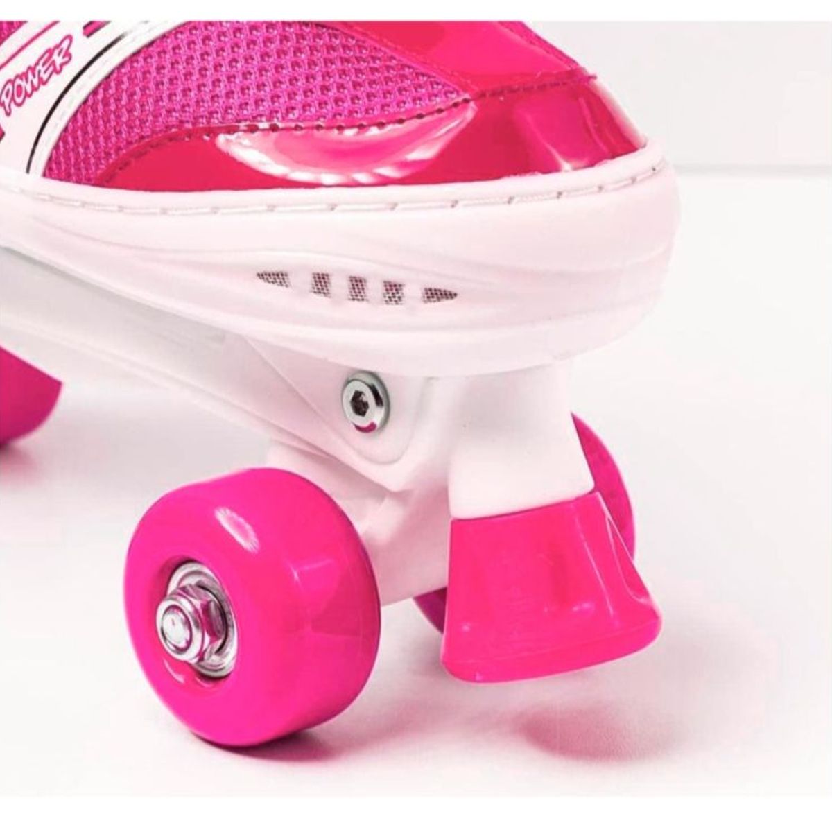 GENERICO - Patines 4 Ruedas Ajustable Roller Artístico Rosados XS