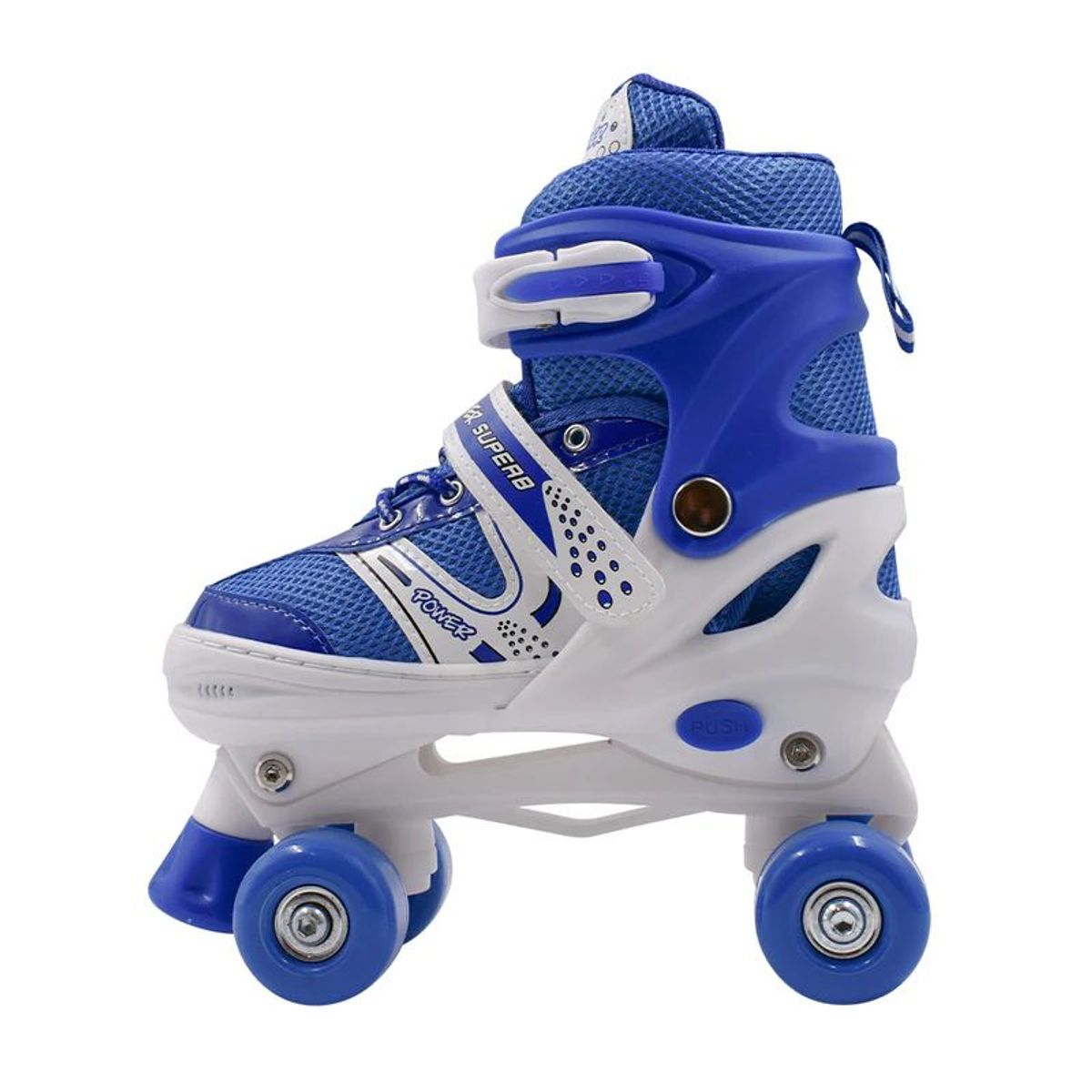 GENERICO - Patines 4 Ruedas Ajustable Roller Artístico Azul S