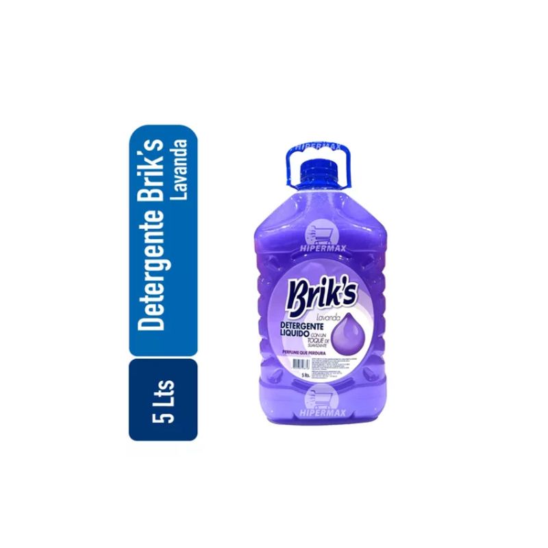 GENERICO - Detergente Liquido Brik's Lavanda 5 Litros
