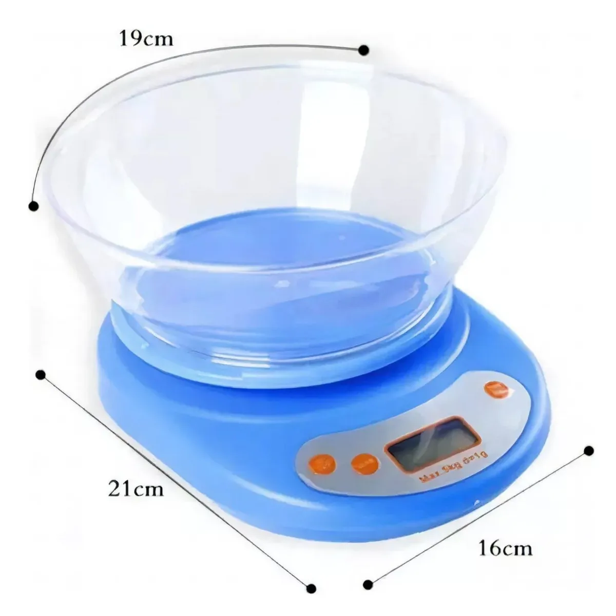 HOMESTAR - Balanza de cocina digital 5KG azul