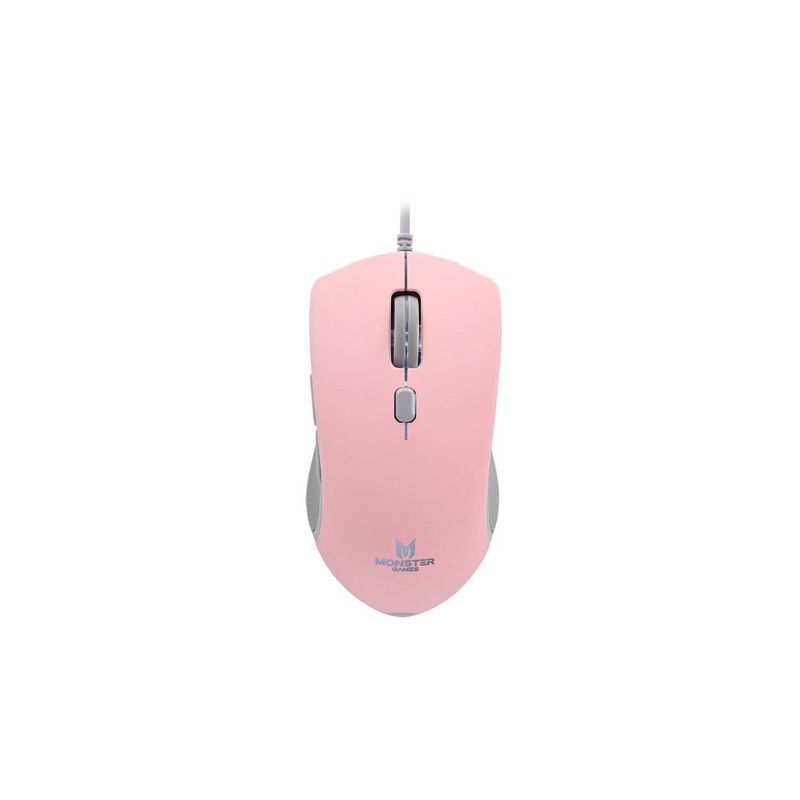MONSTER GAMES - Mouse Gamer Monster Girl Playful Rosado 6400dpi Rgb - SC