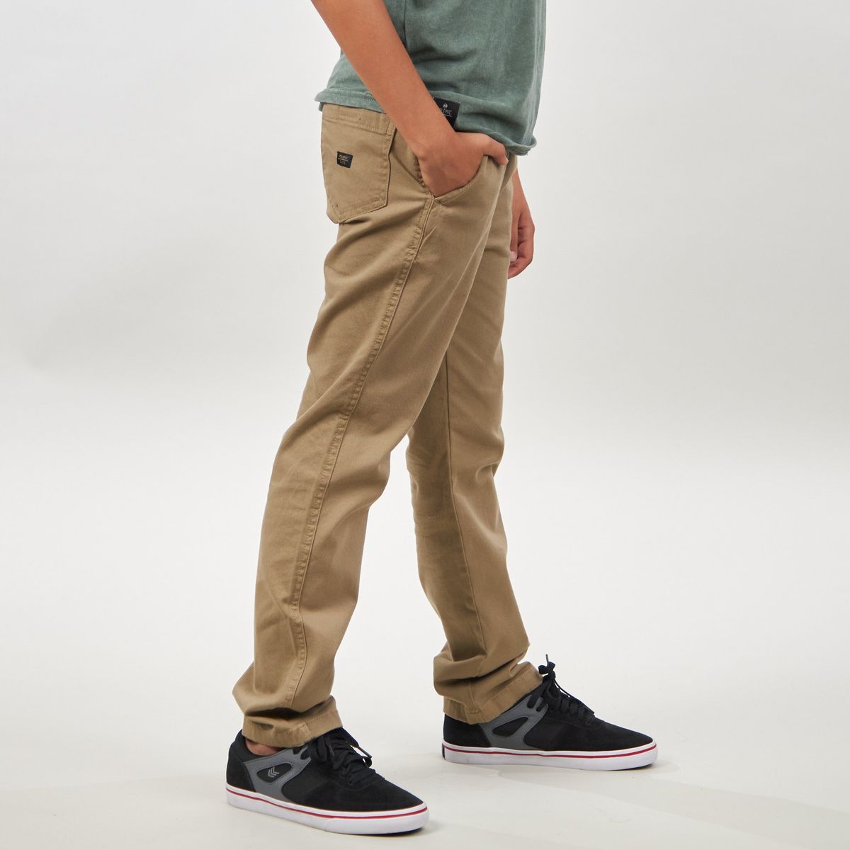 POLEMIC - Pantalon Twill niño pretina elasticada Polemic