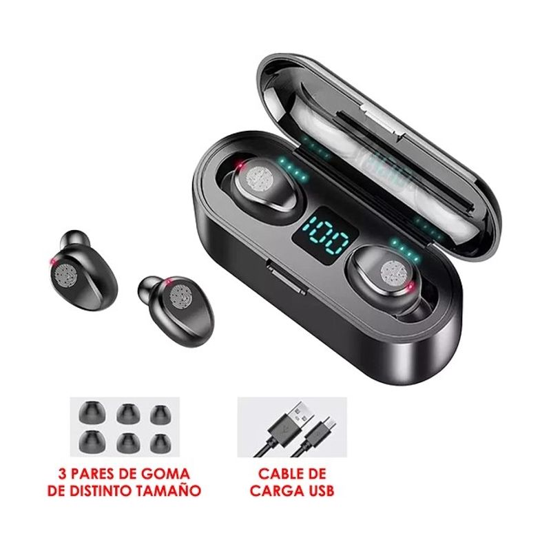 GENERICO - Audífonos Inalámbricos Recargables Bluetooth AKS-T20 F9