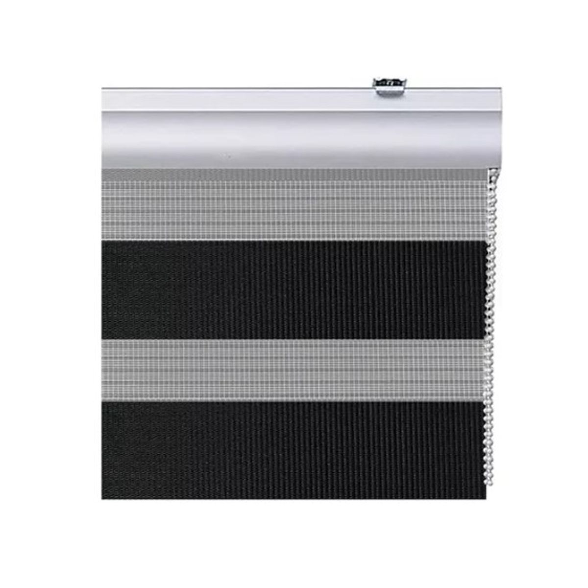 OFERTABKN - Cortina Roller Duo Zebra Dia Y Noche Persiana 100x180cm Negro