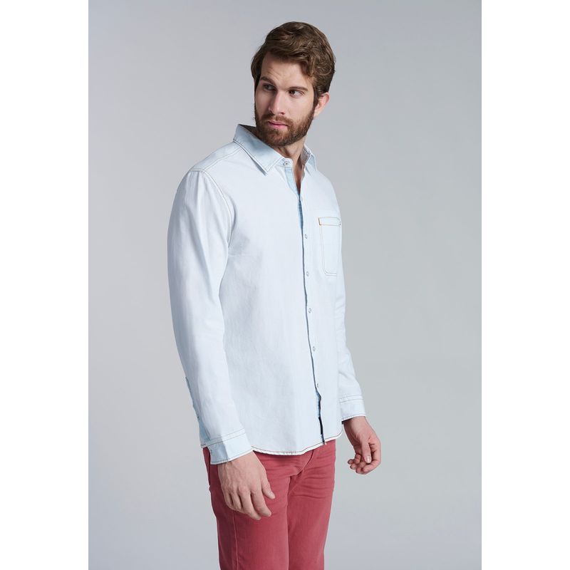 FEROUCH - Camisa Sport Texas Fj Celeste Ferouch