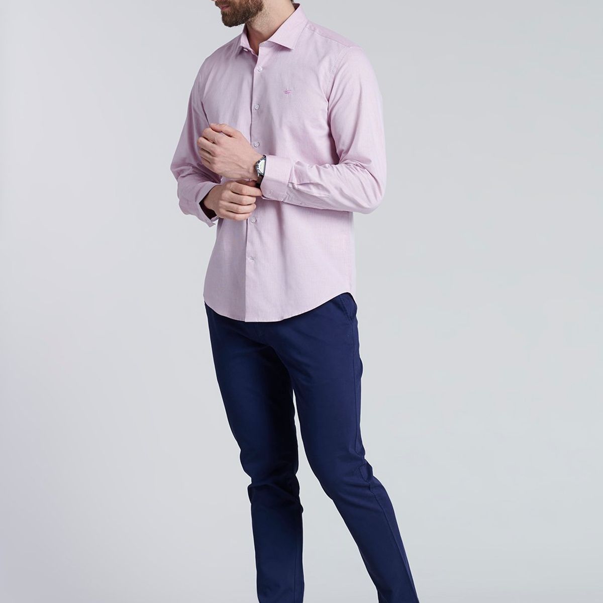 FEROUCH - Camisa Jacquard Giorgia Sc Morado Ferouch