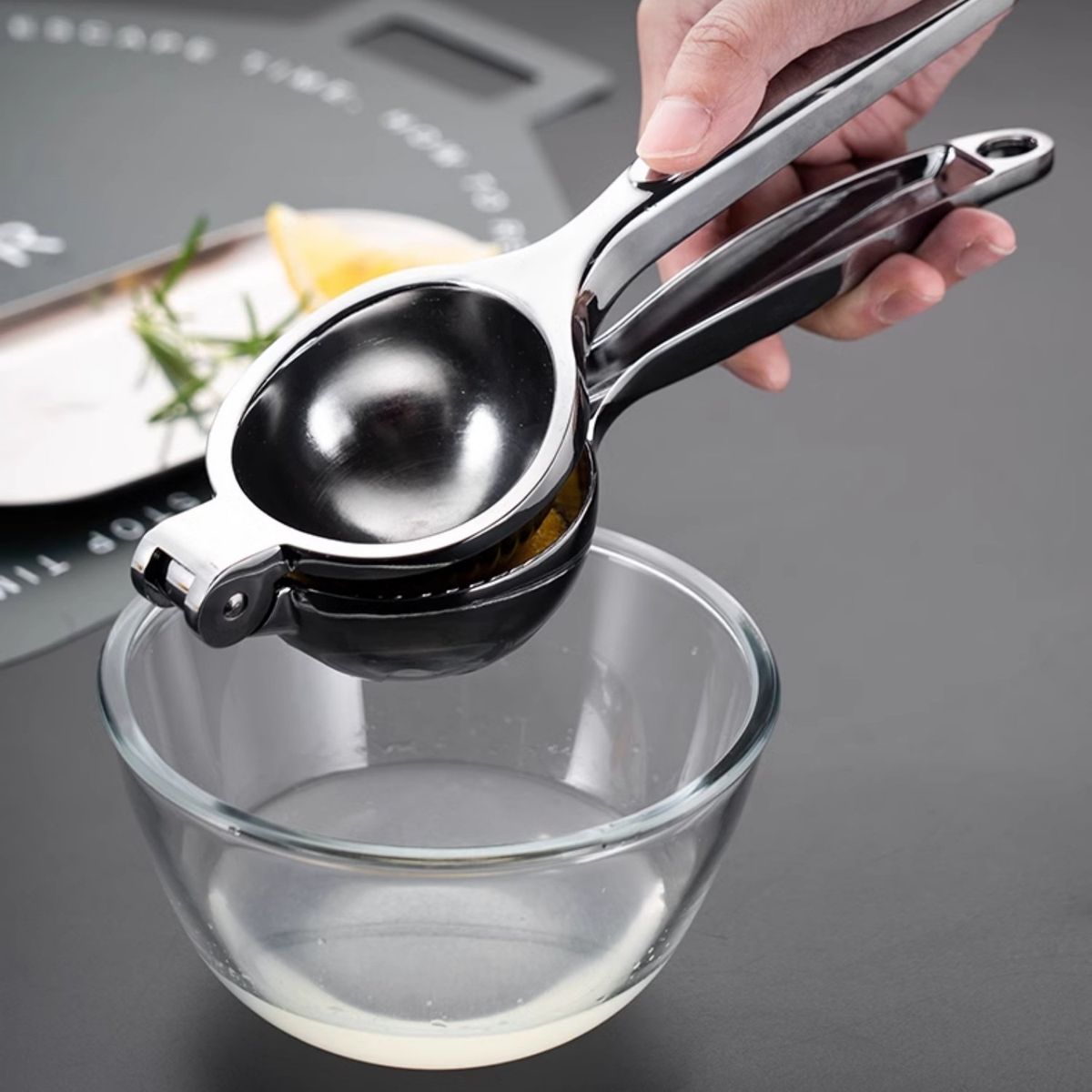 HOMESTAR - Exprimidor de Limones de Acero Inoxidable L