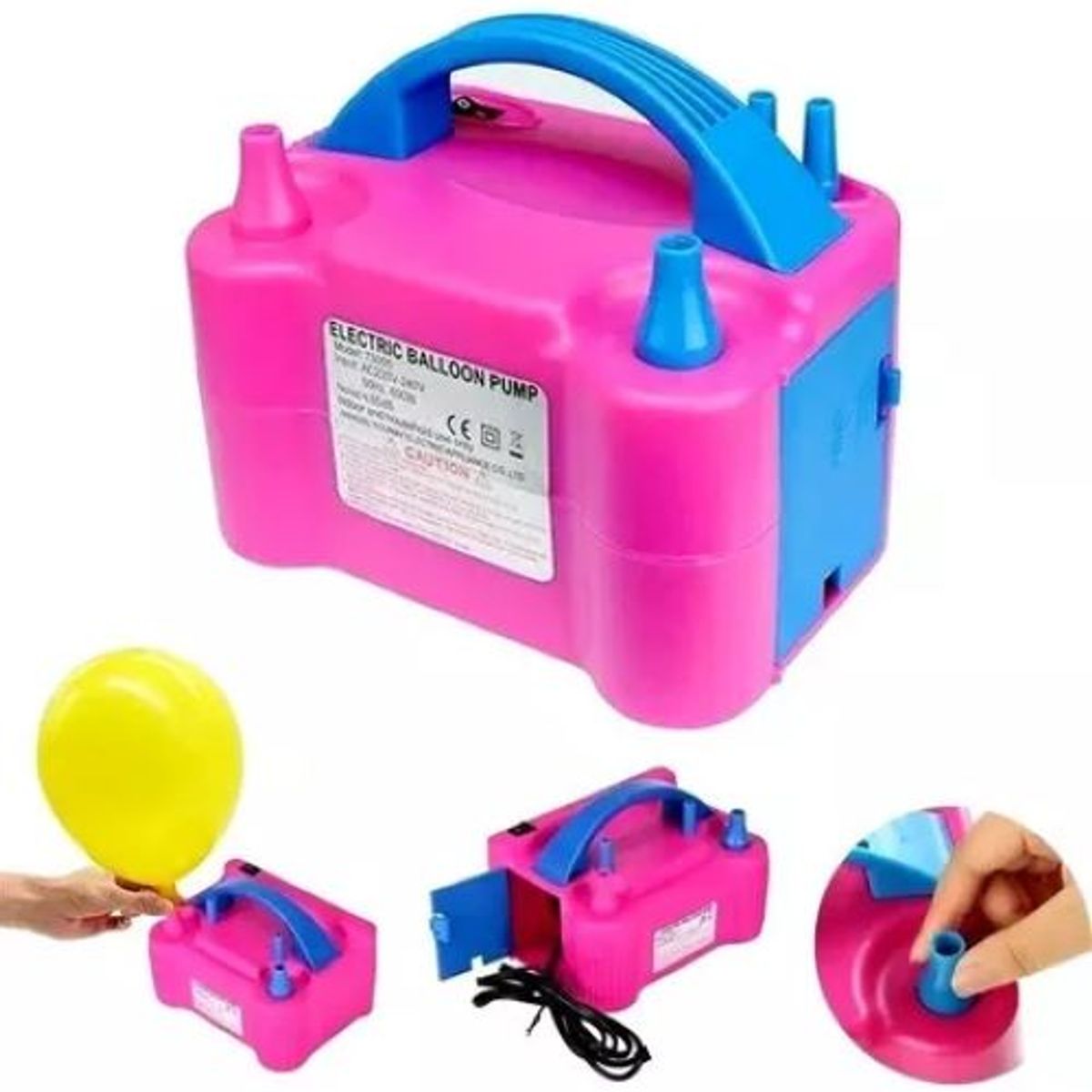 SHOP EHOME BAG - MAQUINA INFLADORA DE GLOBOS 2 INYECTORES