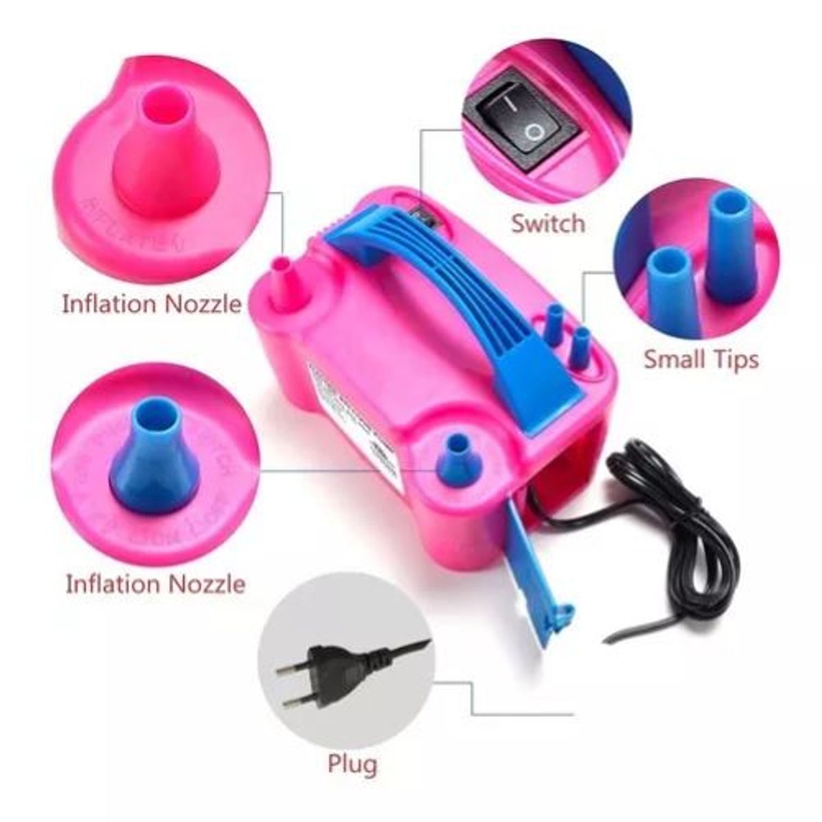 SHOP EHOME BAG - MAQUINA INFLADORA DE GLOBOS 2 INYECTORES