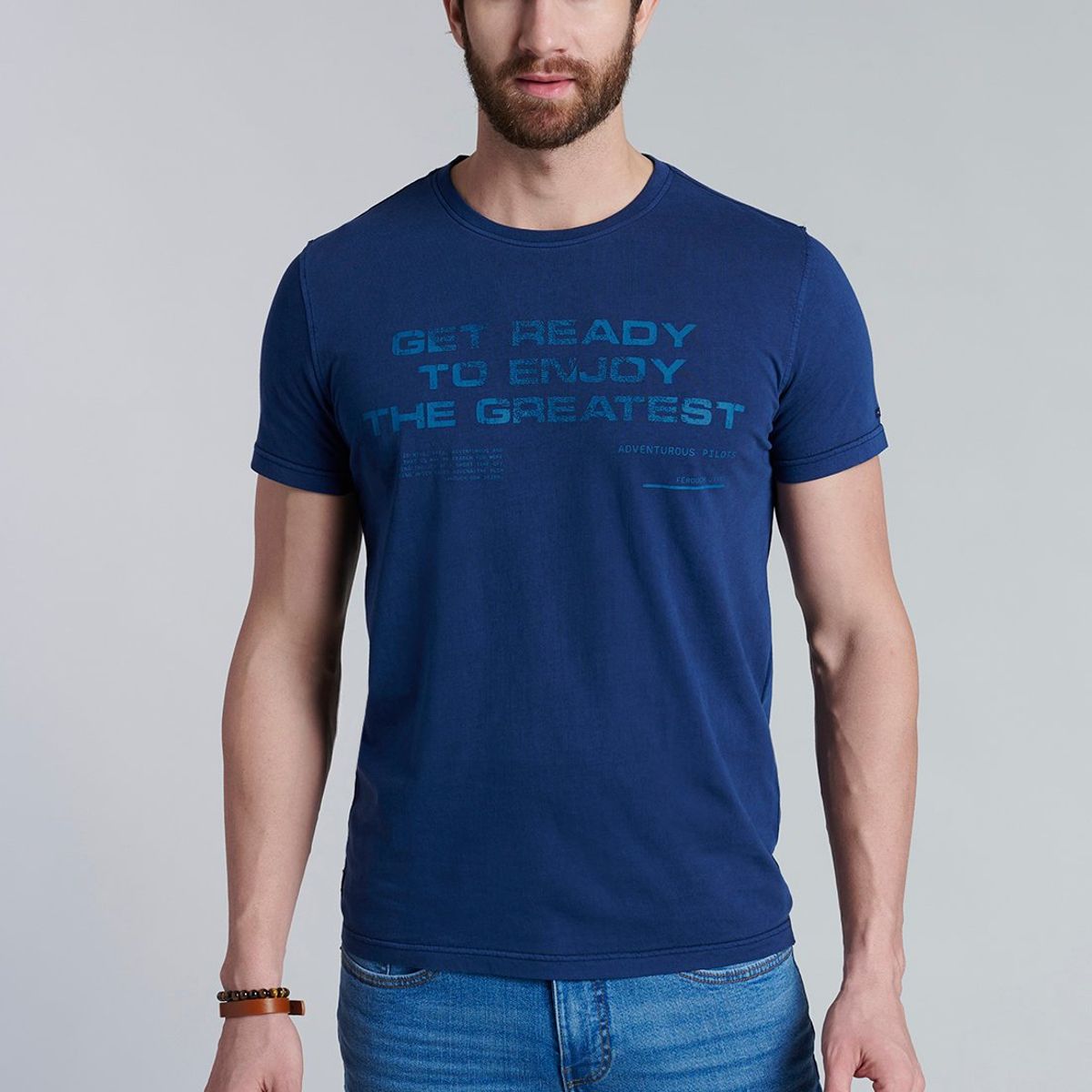 FEROUCH - Polera Montana Azul Ferouch