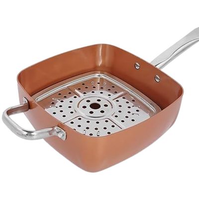 Imagen 2 del producto Sartén De Cobre Multiuso Antiadherente con Cesta