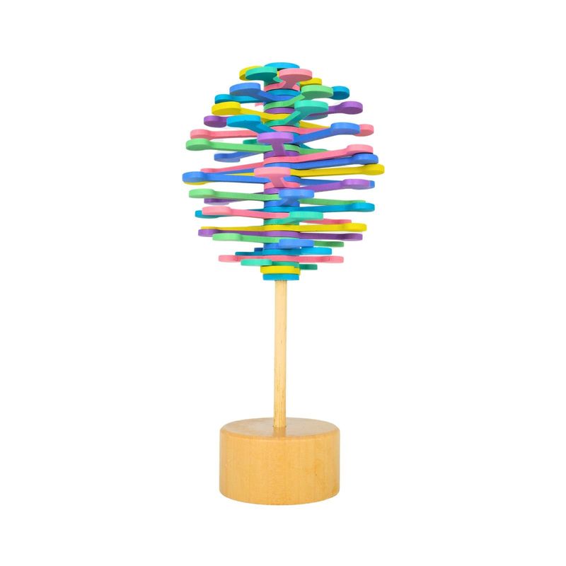 SOLEIO - Juguete Piruleta Giratoria De Madera Macaron
