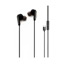 TECMASTER - Audífono Tipo C Hi-Fi Manos Libre Negro