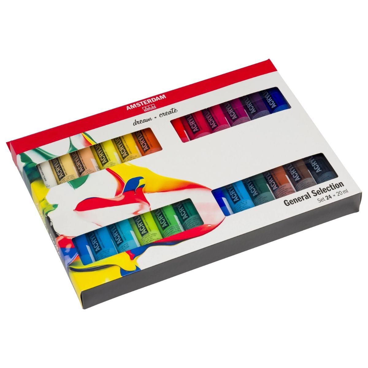 AMSTERDAM - Acrílico Amsterdam Pack 24 Colores 20ml Selección General