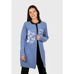 ENIGMATICA BOUTIQUE - Tapado largo animado azul