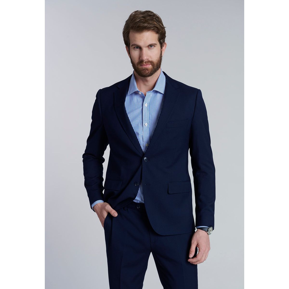 FEROUCH - Blazer Smart Casual Ferouch Azul Ferouch