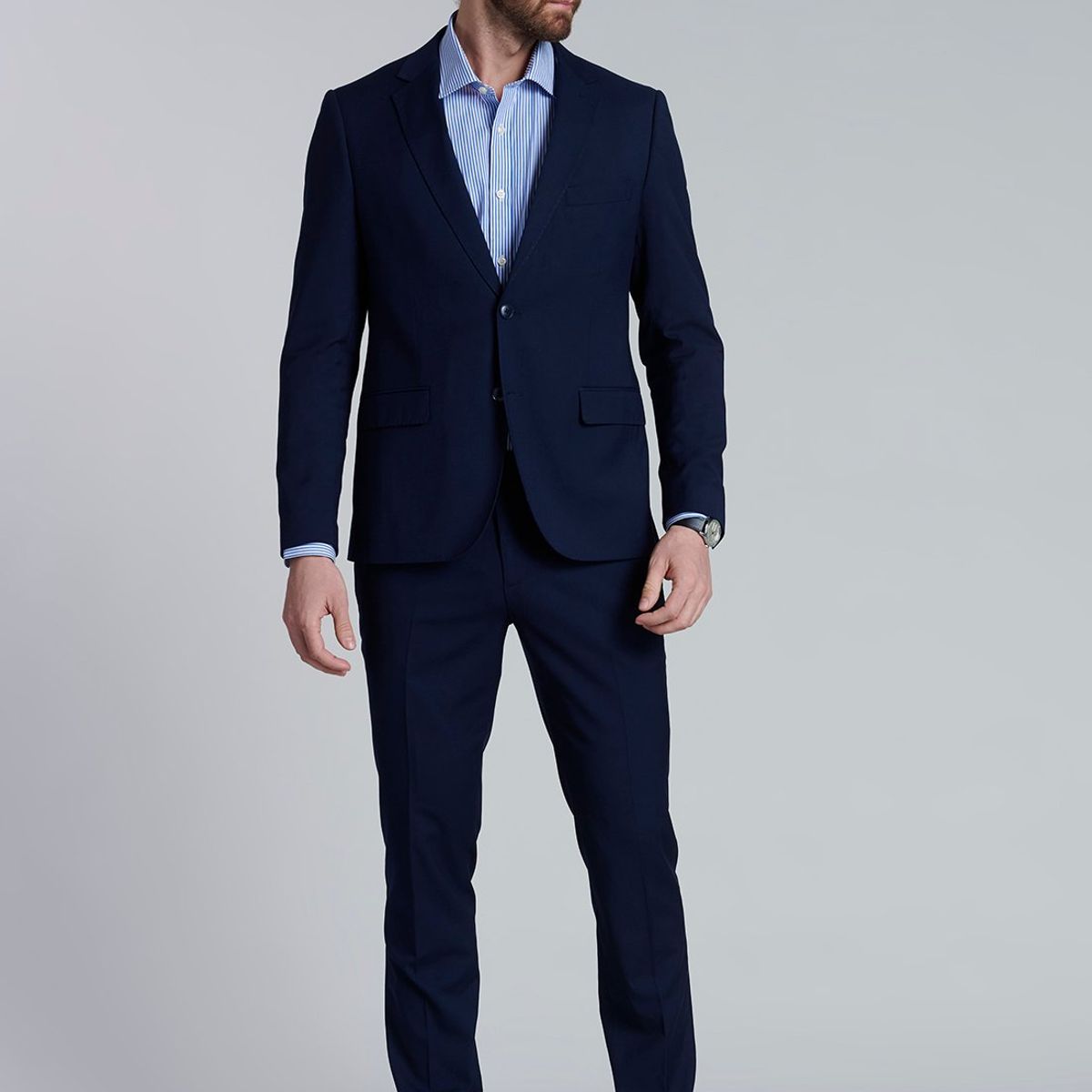 FEROUCH - Blazer Smart Casual Ferouch Azul Ferouch