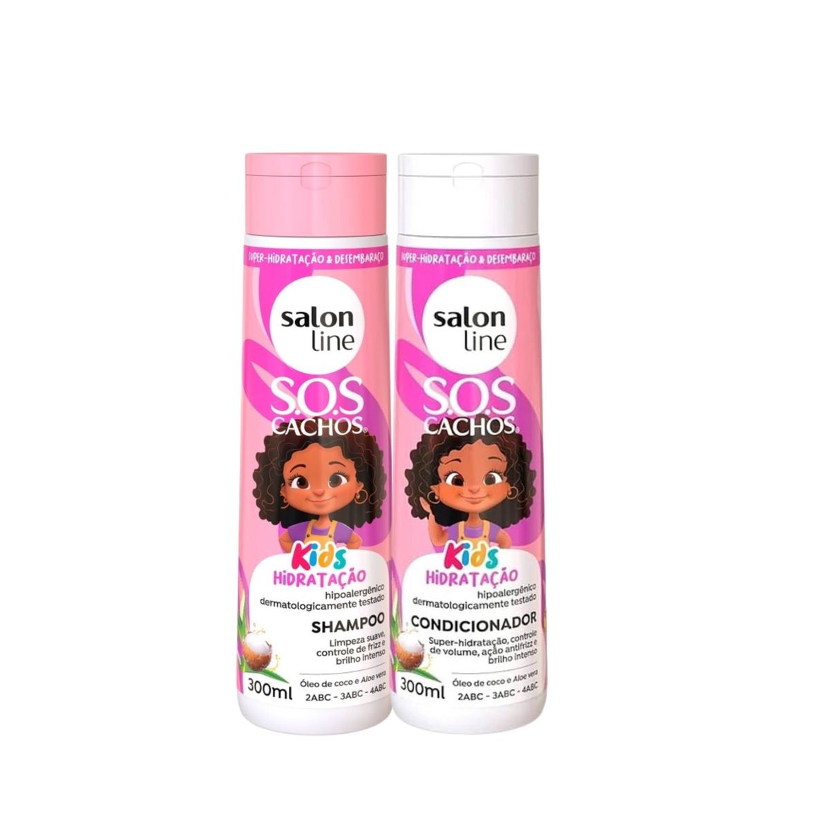 SALON LINE - Kit SOS CACHOS KIDS champu y acondicionador niños y niñas cabello rizo