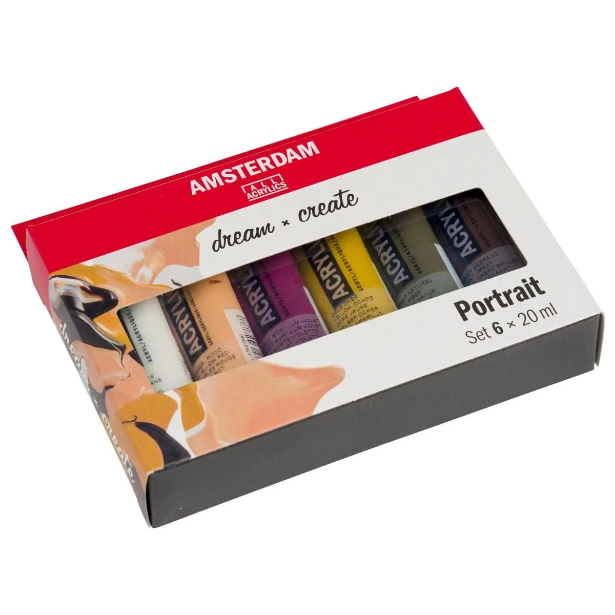AMSTERDAM - Acrílico Amsterdam Pack 6 Colores 20ml Retrato
