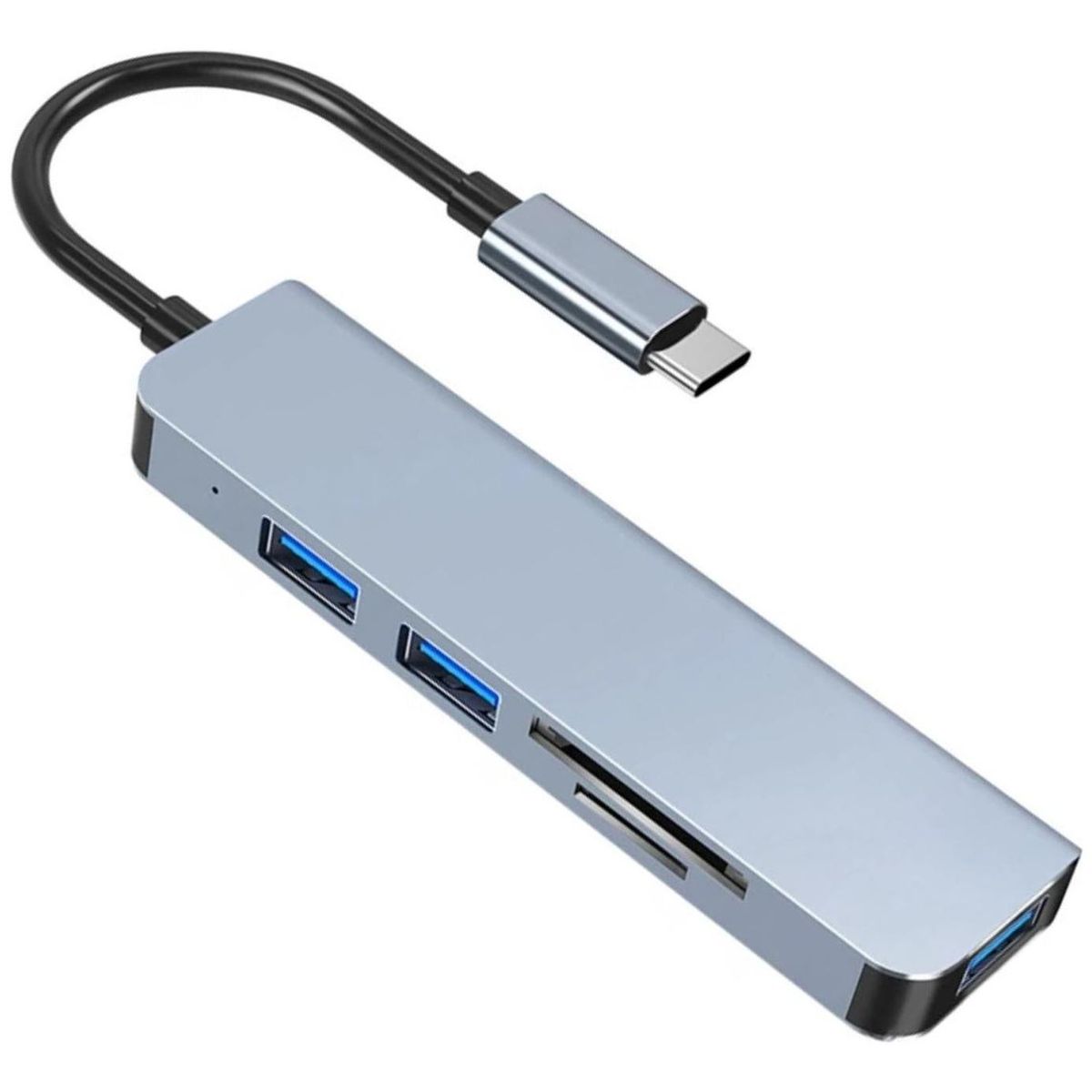 IMPORTCLICK - HUB C 5 en 1 2 Lectores Tarjeta USB