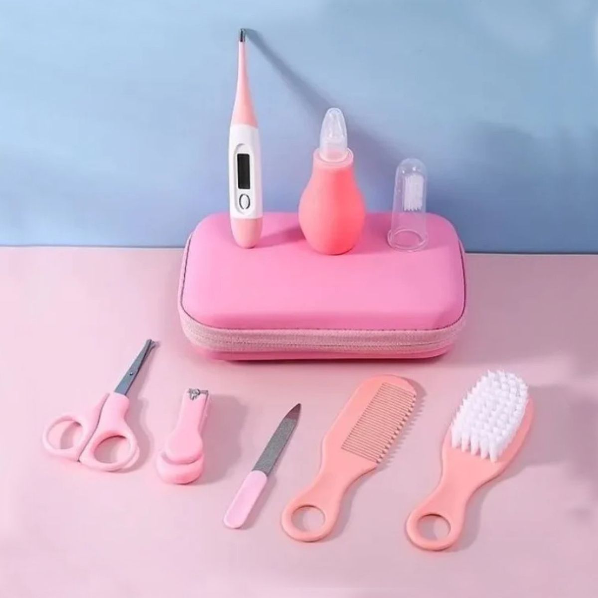 IMPORTCLICK - Set De Cuidados Manicure Bebés 8 Piezas Rosado