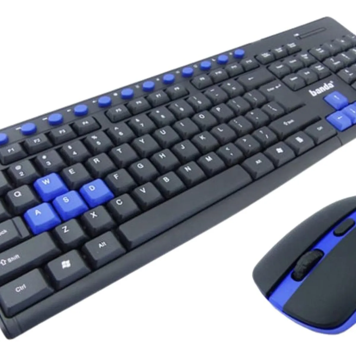 IMPORTCLICK - Set Teclado + Mouse Gamer USB Inalambrico Azul 
