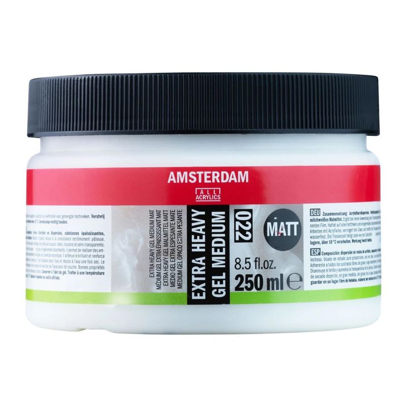 AMSTERDAM - Medium Acrílico Gel Extraespesante Amsterdam Mate 250ml