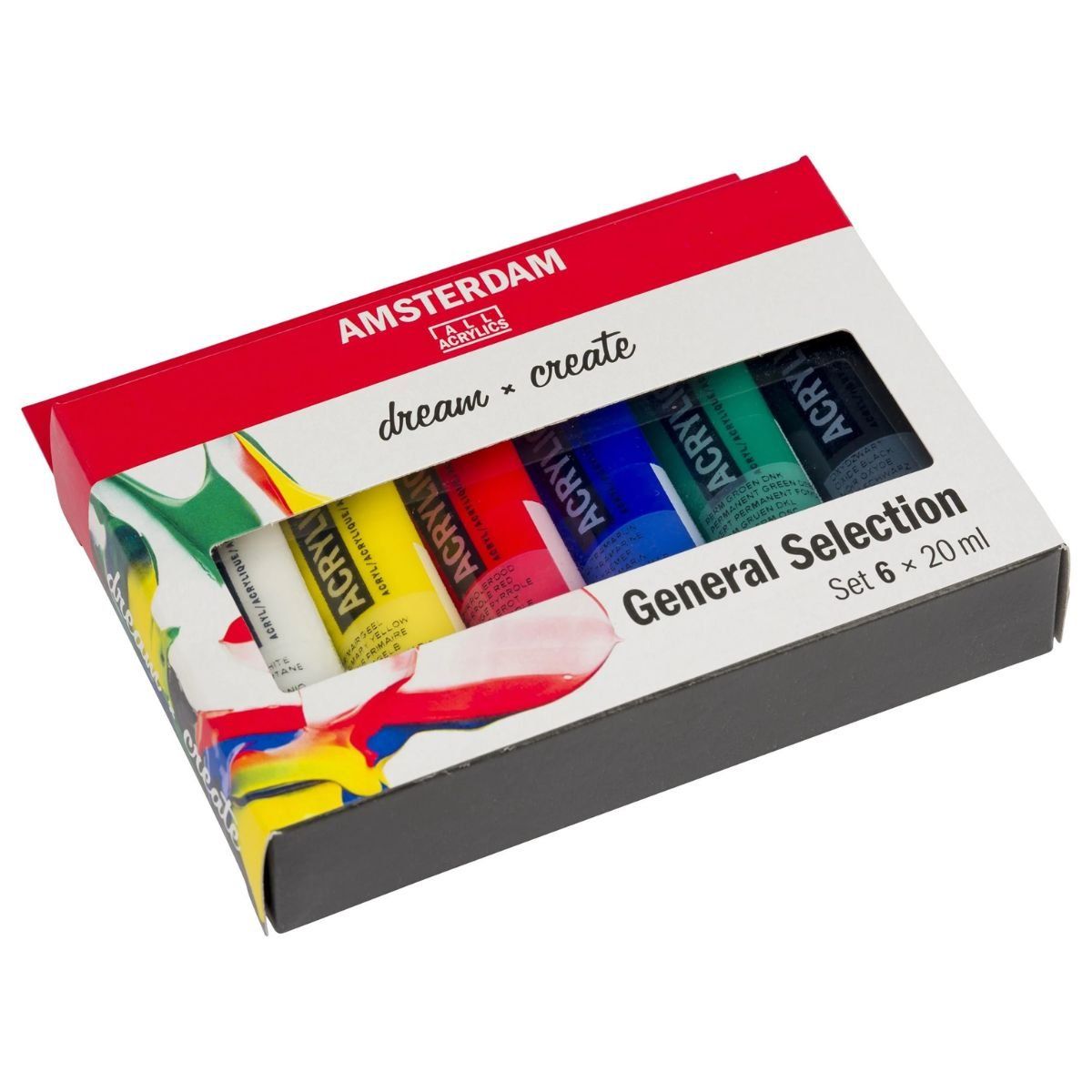 AMSTERDAM - Acrílico Amsterdam Pack 6 Colores 20ml Selección General