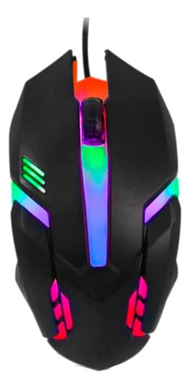 Mouse RGB Gamer Profesional Negro