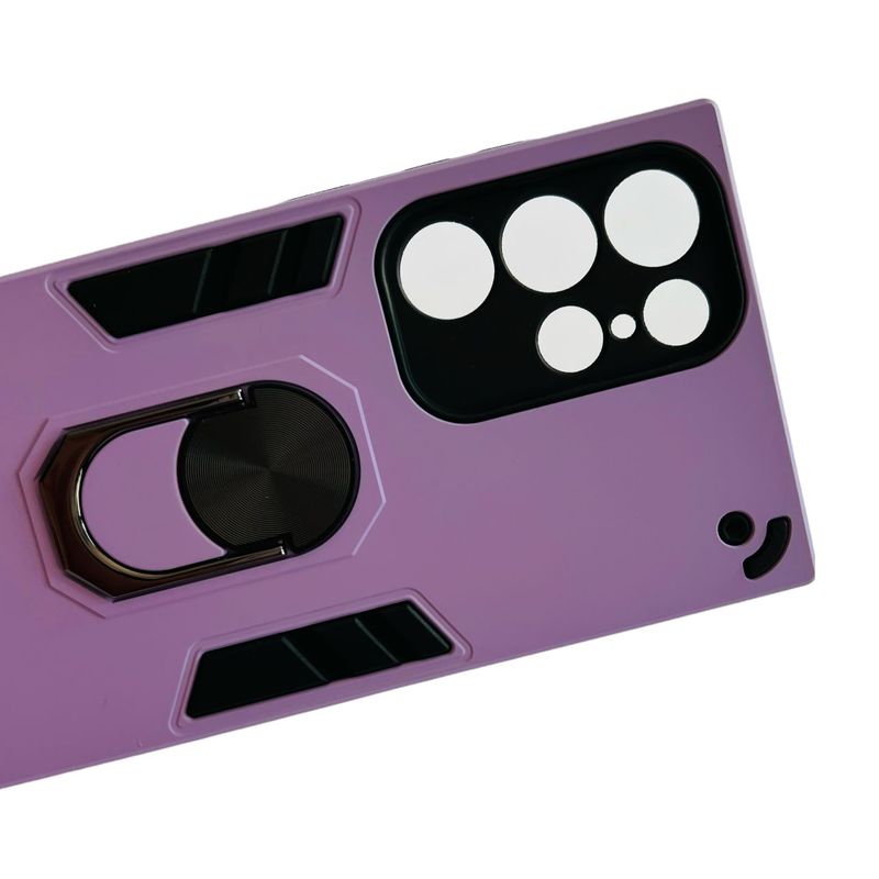 GENERICO - Carcasa Para Samsung S22 Ultra Anti Golpes Anillo Lila