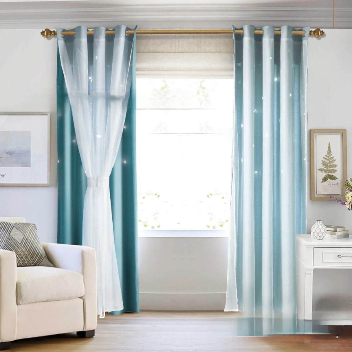 GENERICO - CORTINAS LUMINOSAS  CON VISILLOS