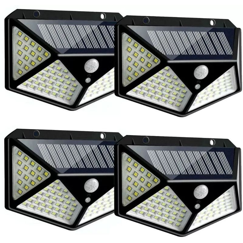 SHOP EHOME BAG - Aplique Lámpara Solar X4 114led Con Sensor De Movimiento