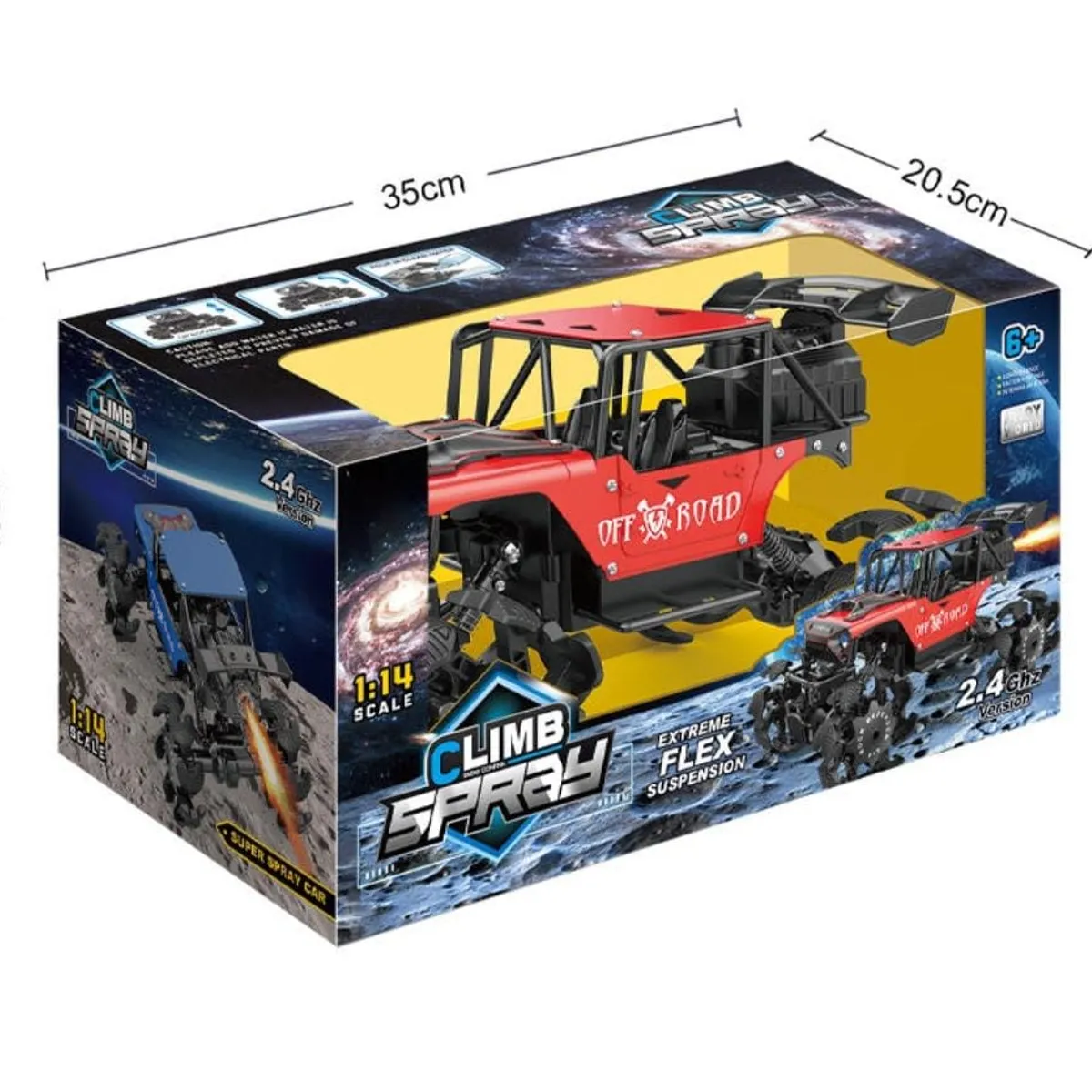 GENERICO - AUTO 4X4 CONTROL REMOTO 2,4 GHZ. LUCES - VAPOR